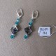 Boucles d'oreilles perles nacre abalone, Swaroski et rocaille BBO003001