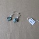 Boucles d'oreilles perles nacre abalone et Swaroski BBO003002