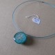 Pendentif demi sphère résine peinture à effet BPEO008001