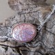 Bracelet artisanal résine sur chaîne montée main anneaux soudés BBR001009